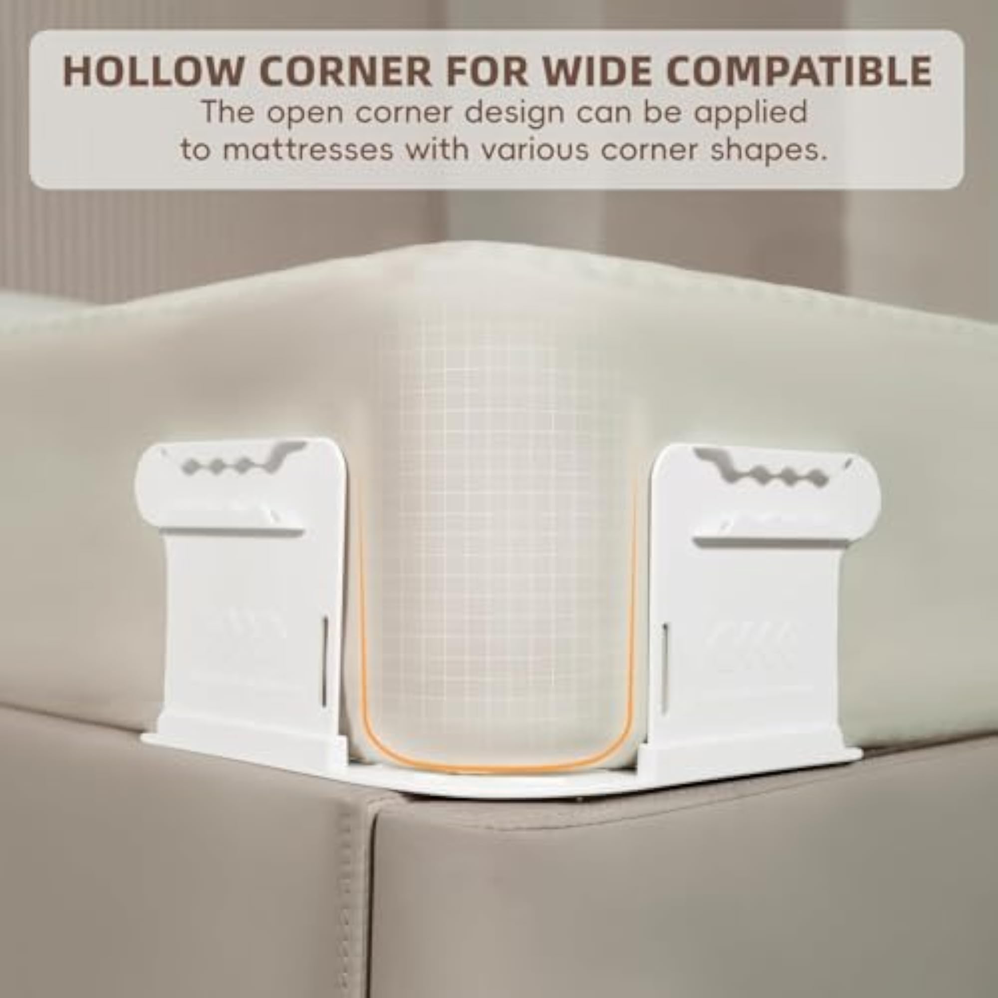 Bedsheet Holder with Lock Strips for Corners